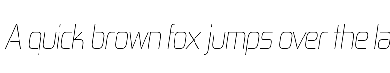 Preview of FONTSPRING DEMO - Zekton Cd Ul Italic font