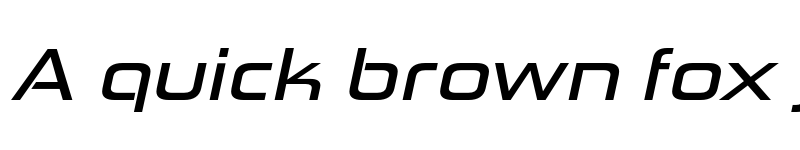 Preview of FONTSPRING DEMO - Zekton Ex Bd Bold Italic font