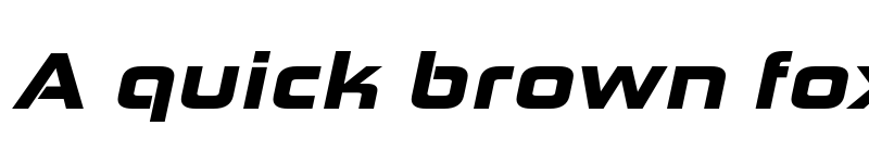 Preview of FONTSPRING DEMO - Zekton Ex Bl Italic font