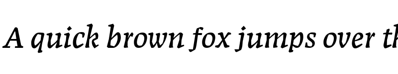 Preview of FONTSPRING DEMO - Zentral Italic Regular font