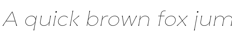 Preview of FONTSPRING DEMO - Zerno Thin Italic font