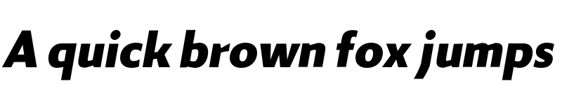 Preview of FONTSPRING DEMO - Zigfrid Black Italic font