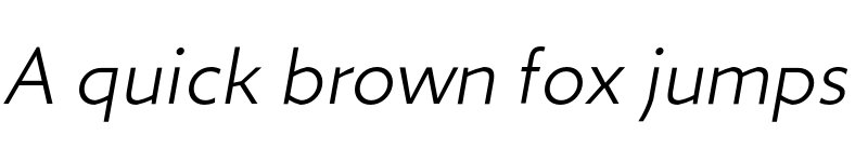 Preview of FONTSPRING DEMO - Zigfrid Light Italic font