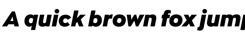 Preview of FONTSPRING DEMO - Zona Pro Black Italic font