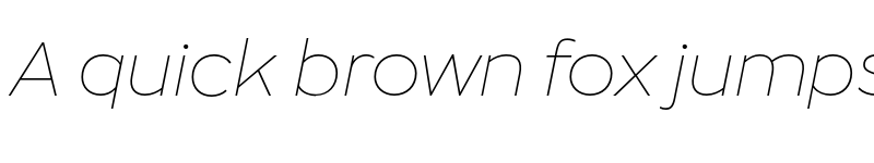 Preview of FONTSPRING DEMO - Zona Pro Hairline Italic font