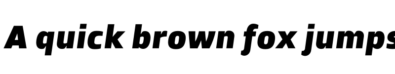 Preview of FONTSPRING DEMO - Zosimo Cyr UltraBlack Italic font