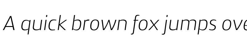 Preview of FONTSPRING DEMO - Zosimo Cyr UltraLight Italic font