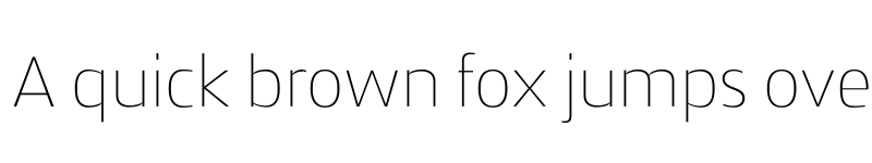 Preview of FONTSPRING DEMO - Zosimo Pro Thin Regular font