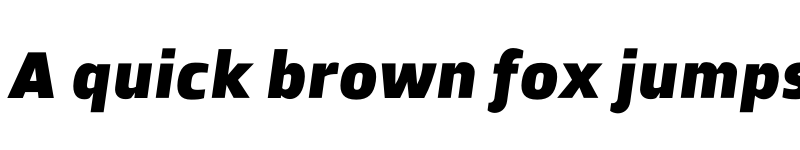 Preview of FONTSPRING DEMO - Zosimo Pro UltraBlack Italic font