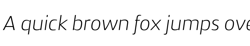 Preview of FONTSPRING DEMO - Zosimo Pro UltraLight Italic font