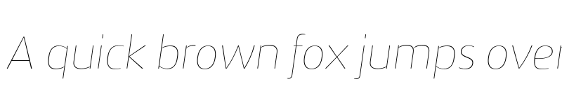 Preview of FONTSPRING DEMO - Zosimo Pro UltraThin Italic font