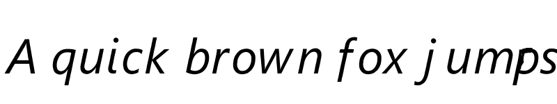 Preview of Fonty172 Italic Regular font