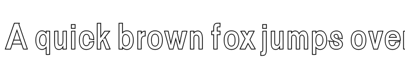 Preview of Fonzy Outline font