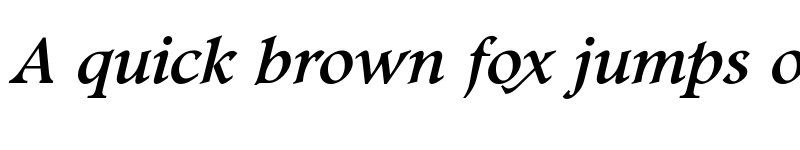 Preview of Footlight MT Pro Italic font