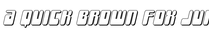 Preview of Force Majeure 3D Italic Italic font