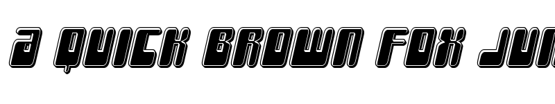 Preview of Force Majeure Bevel Italic Italic font