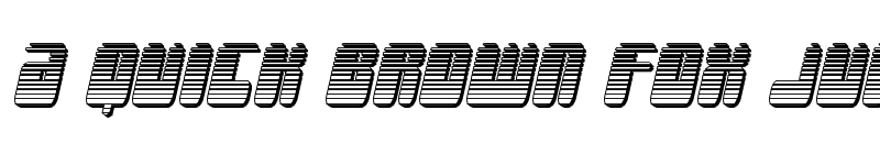 Preview of Force Majeure Chrome Italic Italic font