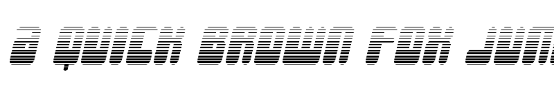 Preview of Force Majeure Gradient Italic Italic font