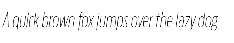 Preview of Ford Antenna Thin Italic XCnd font