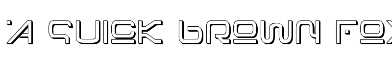 Preview of Foreign Alien 3D Regular font