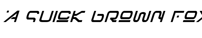 Preview of Foreign Alien Bold Italic Bold Italic font