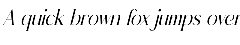 Preview of Foresta Monesta Serif Italic font