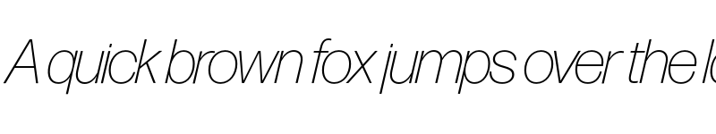 Preview of Forma DJR Banner Extra Light Italic font