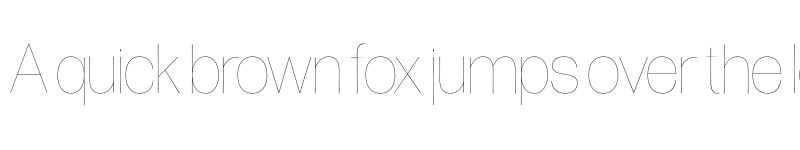 Preview of Forma DJR Banner Hairline font