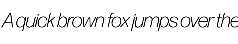 Preview of Forma DJR Banner Light Italic font