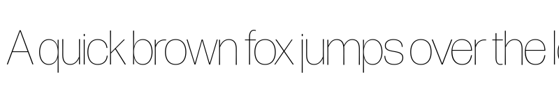 Preview of Forma DJR Banner Thin font