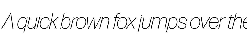 Preview of Forma DJR Display Extra Light Italic font