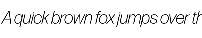 Preview of Forma DJR Display Light Italic font