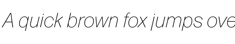 Preview of Forma DJR Micro Extra Light Italic font