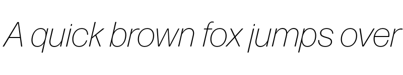 Preview of Forma DJR Text Extra Light Italic font