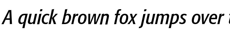 Preview of Formata-Condensed RomanItalic font