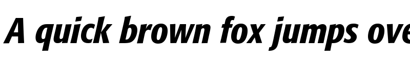 Preview of Formata-CondensedMedium MediumItalic font