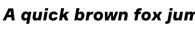 Preview of Formular Black Italic font