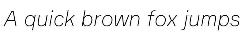 Preview of Formular ExtraLight Italic font