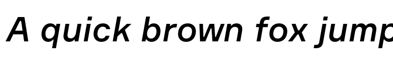 Preview of Formular Medium Italic font