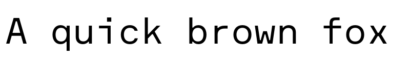 Preview of Formular Mono Regular font