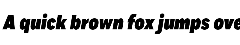 Preview of Fort Cond Black Italic font