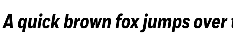 Preview of Fort Cond Bold Italic font