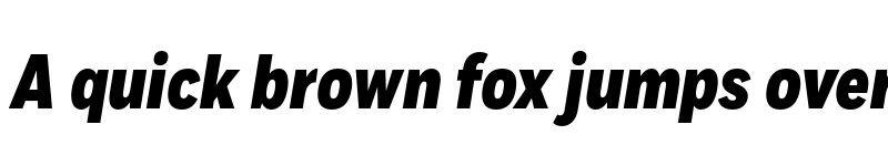 Preview of Fort Cond Extrabold Italic font