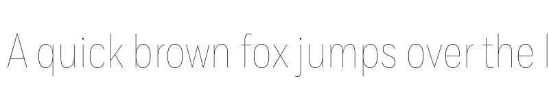 Preview of Fort Cond Thin font