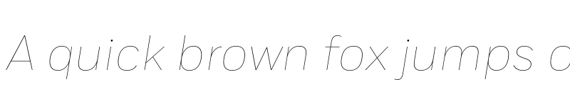 Preview of Fort Thin Italic font