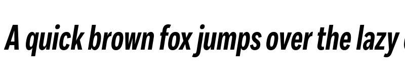 Preview of Fort XCond Bold Italic font