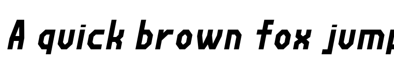 Preview of Fortzilla Italic font