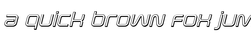 Preview of Fox on the Go 3D Italic Regular font