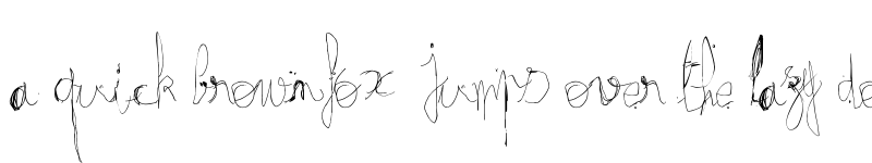 Preview of fractrish Regular font