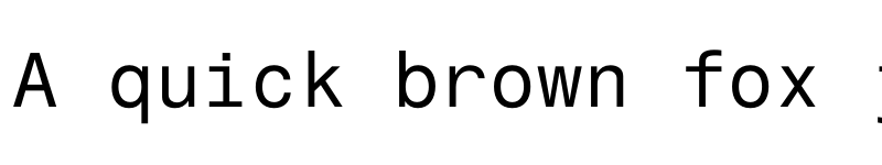 Preview of Fragment Mono Regular font